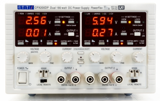 Aim TTi CPX200DP Alimentatore DC Doppia uscita 180W 60V 10A con USB RS232 LAN